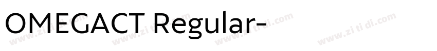 OMEGACT Regular字体转换